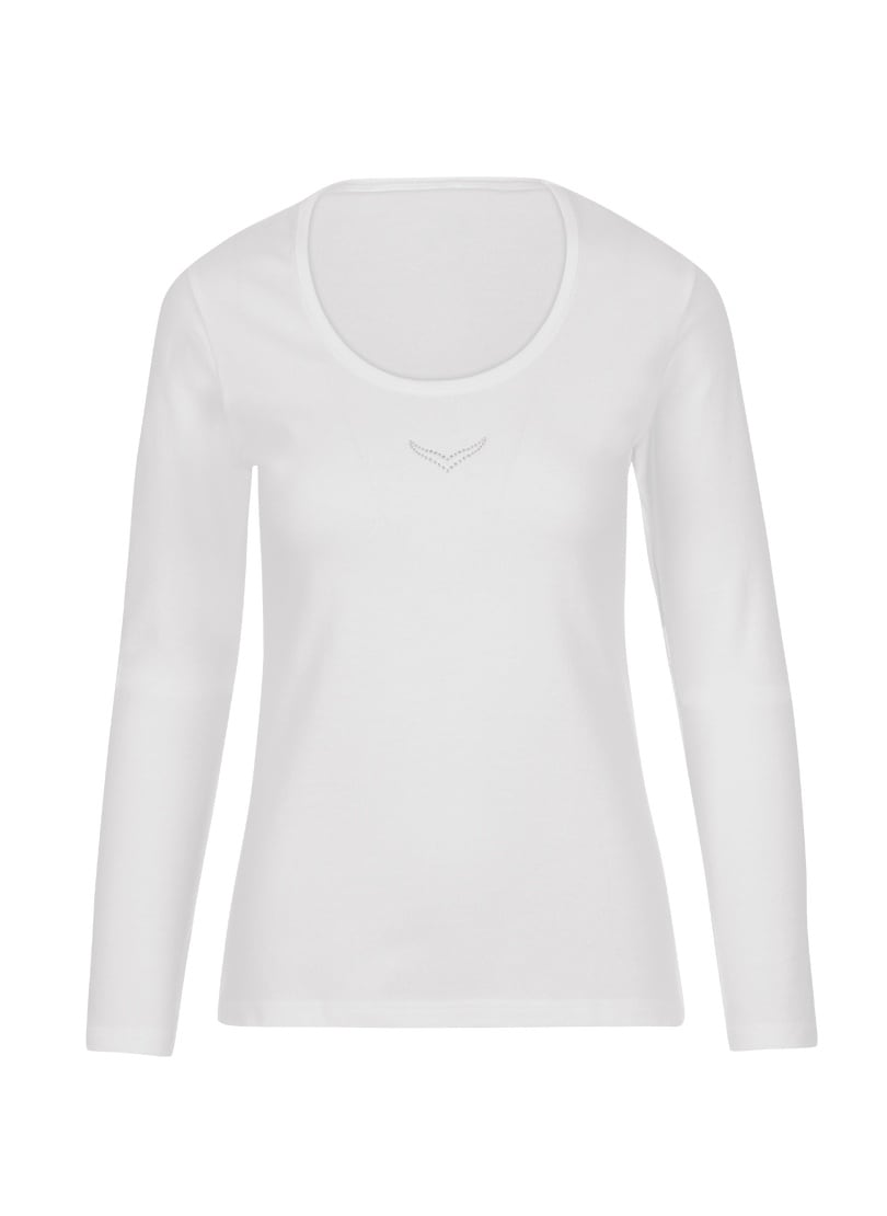 Trigema Longsleeve »TRIGEMA Langarmshirt mit Kristallsteinen« von Trigema