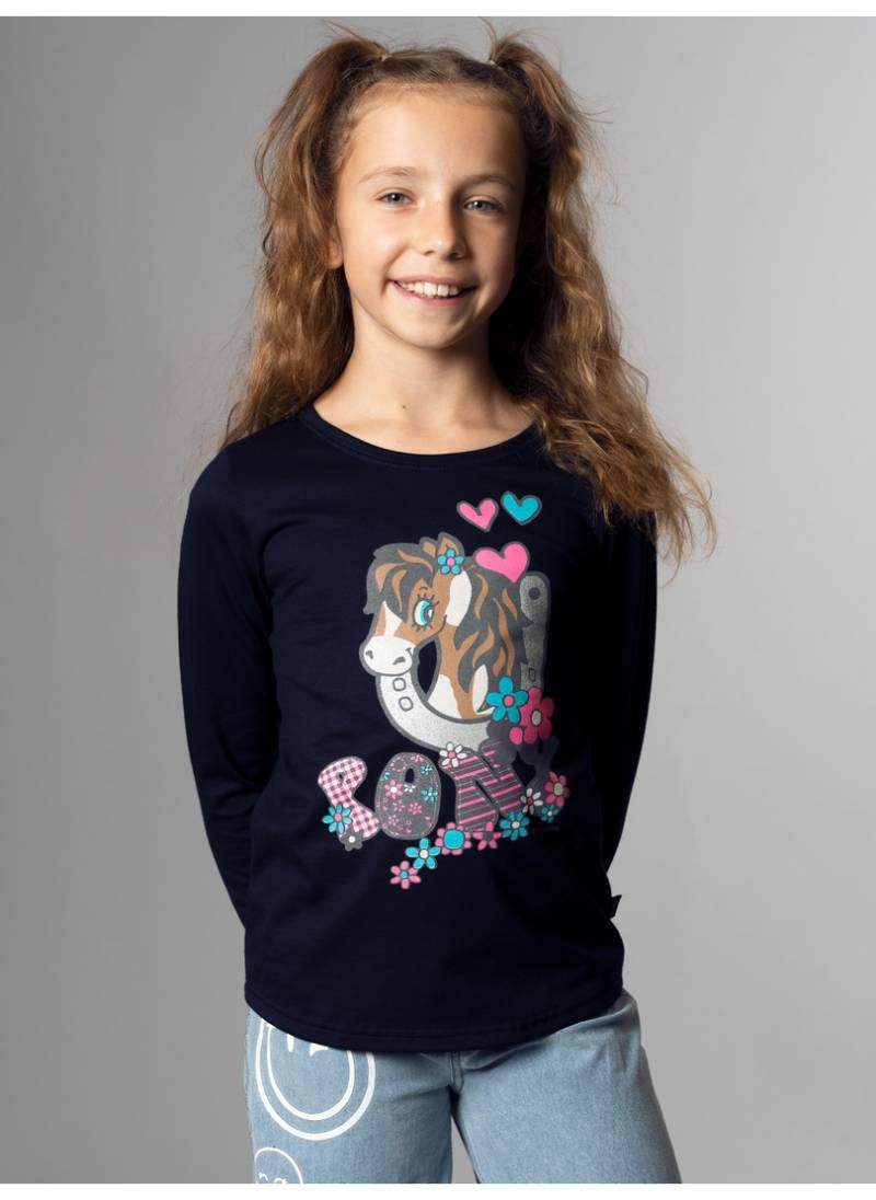 Trigema Longsleeve »TRIGEMA Langarmshirt mit süssem Pony-Print« von Trigema