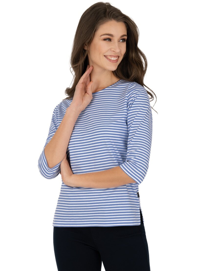 Trigema Longsleeve »TRIGEMA Shirt aus 100% Baumwolle mit 3/4-Arm« von Trigema