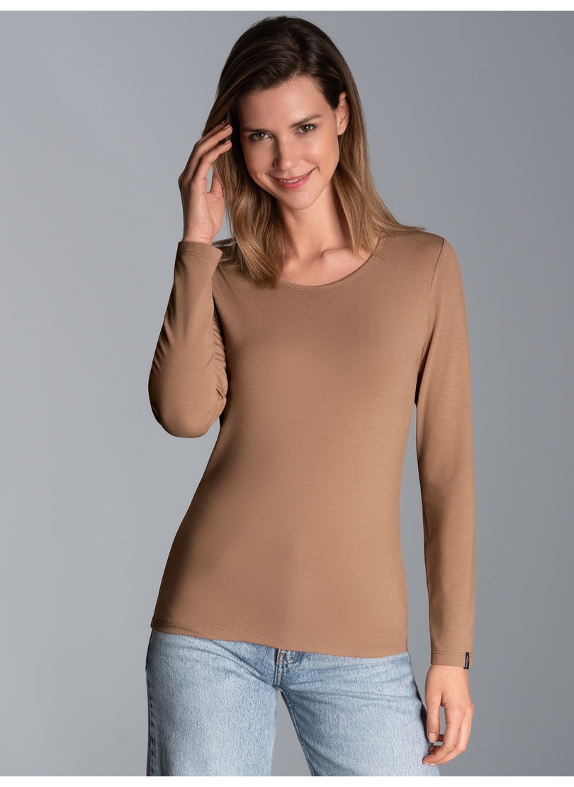 Trigema Longsleeve »TRIGEMA Shirt aus Viskose Langarm«, (1 tlg.) von Trigema