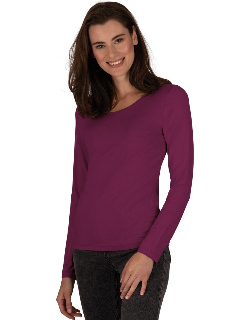 Trigema Longsleeve »TRIGEMA Shirt aus Viskose Langarm« Trigema Longsleeve »TRIGEMA Shirt aus Viskose Langarm« von Trigema