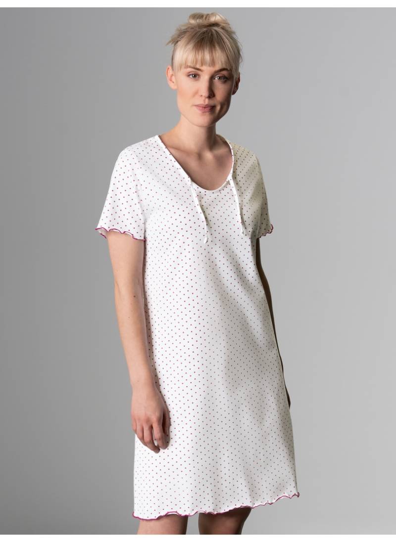 Trigema Nachthemd »TRIGEMA Nachthemd mit Herzchen-Muster«, (1 tlg.) von Trigema
