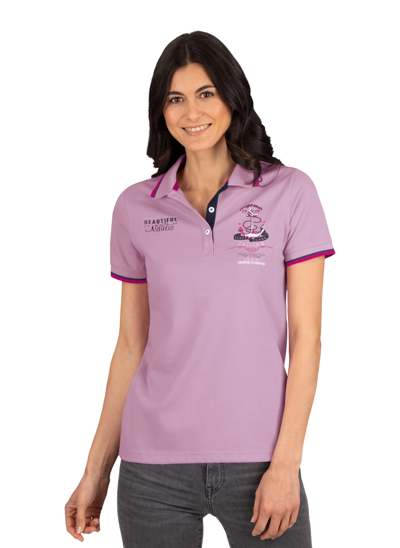 Trigema Poloshirt »TRIGEMA Damen Poloshirt mit maritimem Aufdruck« Trigema Poloshirt »TRIGEMA Damen Poloshirt mit maritimem Aufdruck« von Trigema