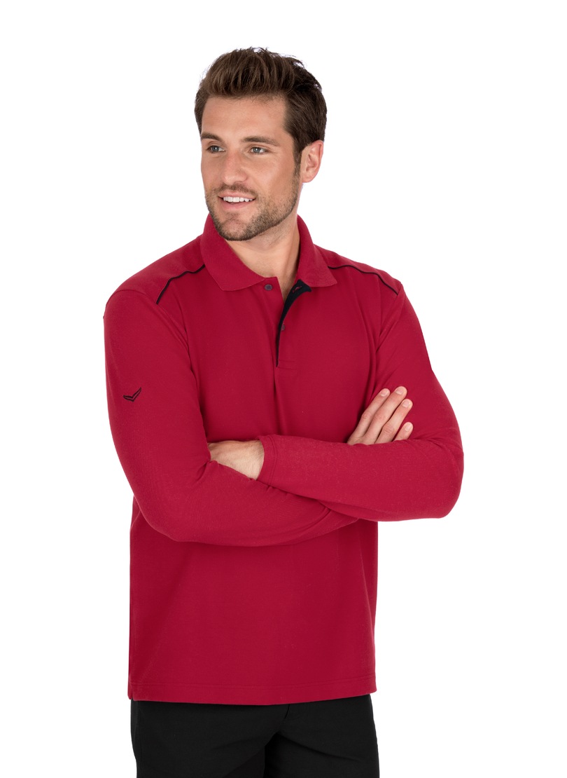 Trigema Poloshirt »TRIGEMA Langarm Poloshirt aus Biobaumwolle« von Trigema