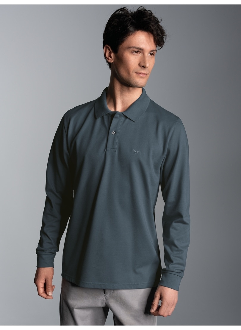 Trigema Poloshirt »TRIGEMA Langarm Poloshirt mit Armbündchen«, (1 tlg.) von Trigema