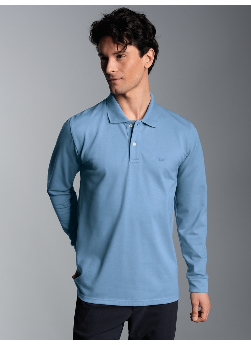 Trigema Poloshirt »TRIGEMA Langarm Poloshirt mit Armbündchen«, (1 tlg.) von Trigema