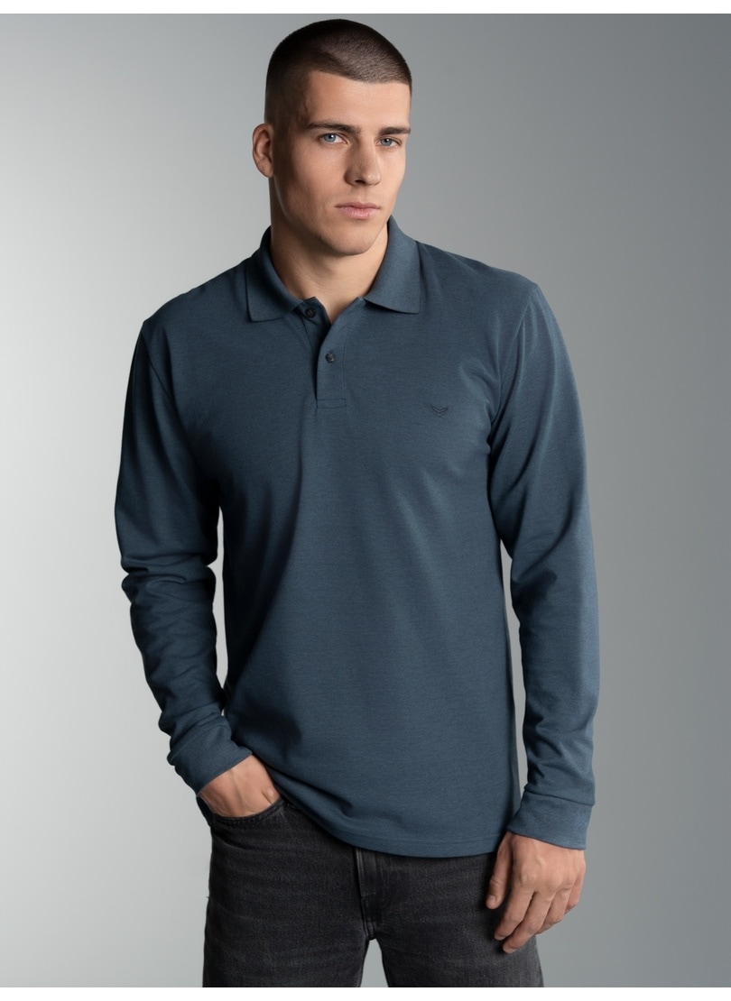 Trigema Poloshirt »TRIGEMA Langarm Poloshirt mit Armbündchen«, (1 tlg.) von Trigema