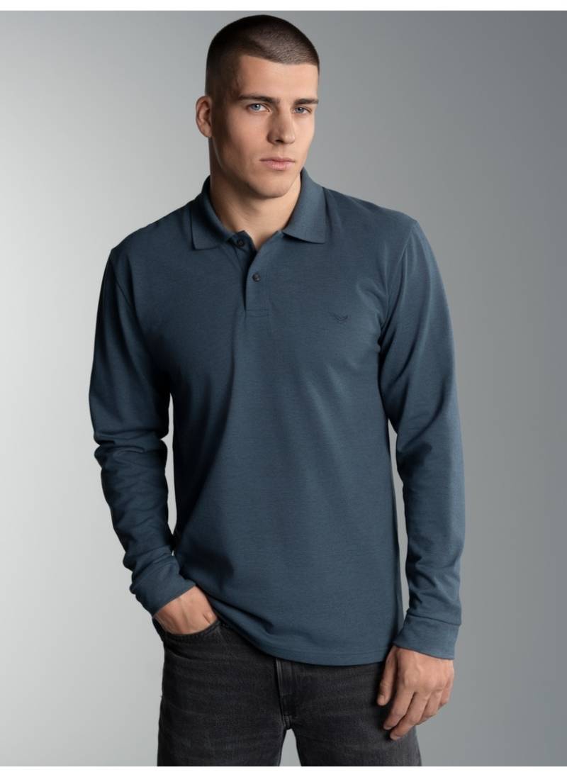 Trigema Poloshirt »TRIGEMA Langarm Poloshirt mit Armbündchen«, (1 tlg.) von Trigema