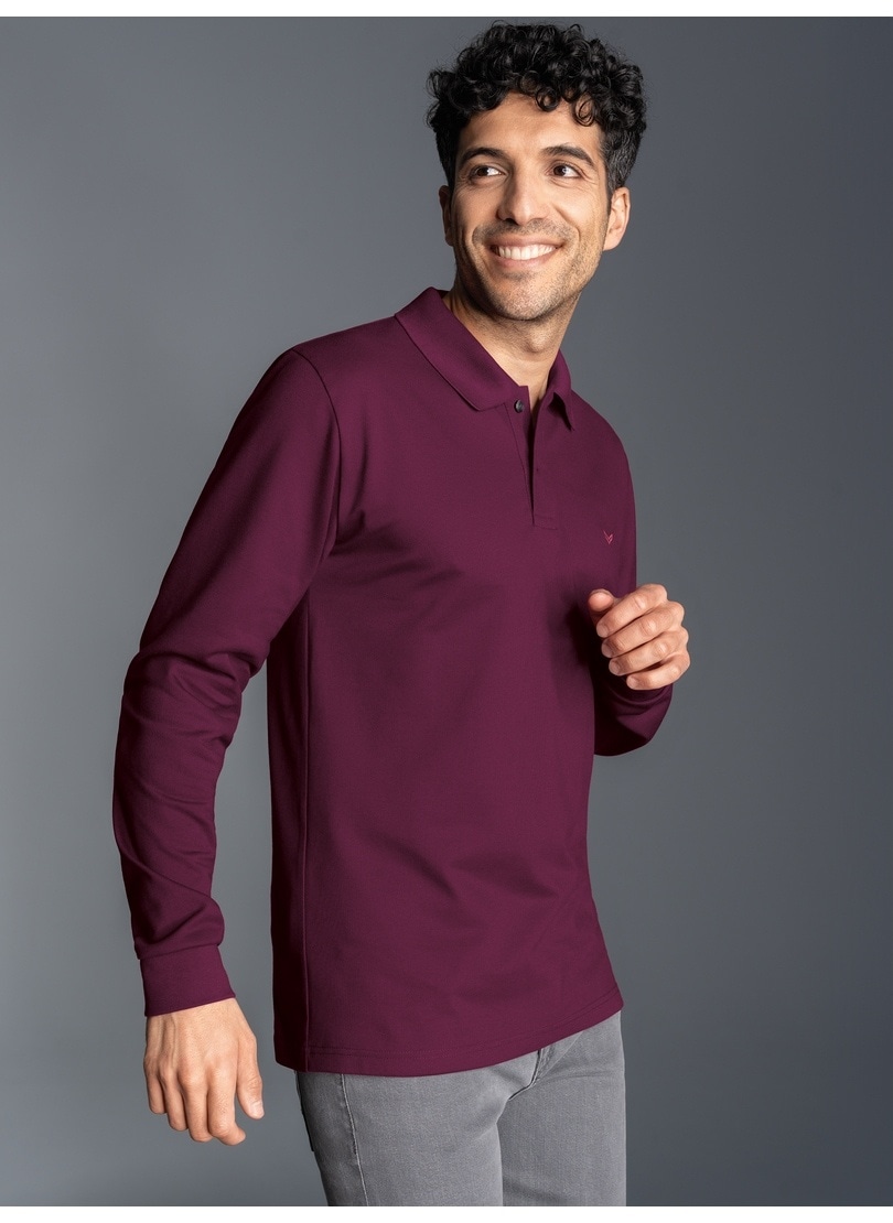 Trigema Poloshirt »TRIGEMA Langarm Poloshirt mit Armbündchen«, (1 tlg.) von Trigema