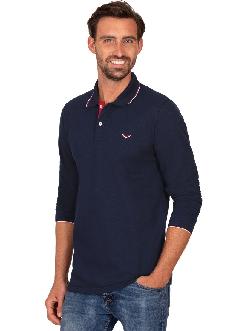 Trigema Poloshirt »TRIGEMA Modisches Poloshirt mit langen Armen« von Trigema