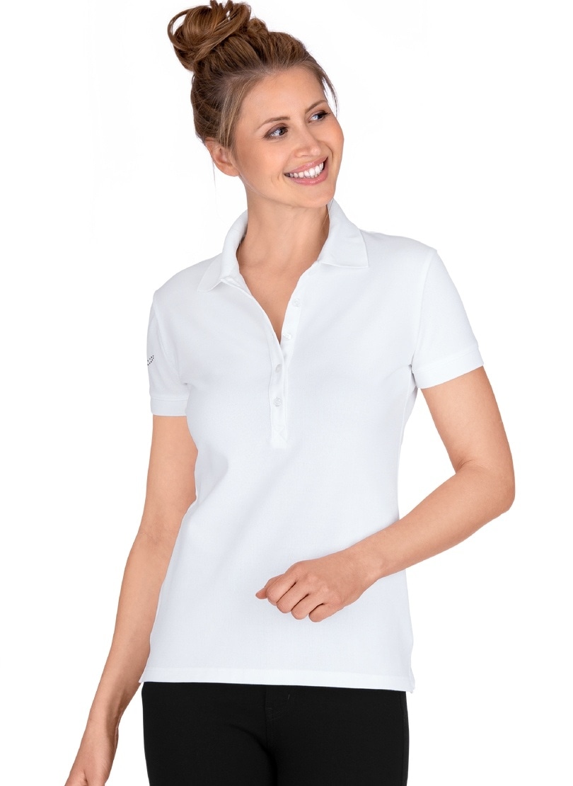 Trigema Poloshirt »TRIGEMA Poloshirt mit Kristallsteinen« von Trigema