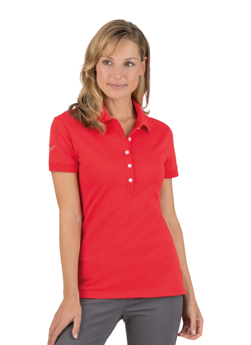 Trigema Poloshirt »TRIGEMA Poloshirt mit Kristallsteinen« von Trigema