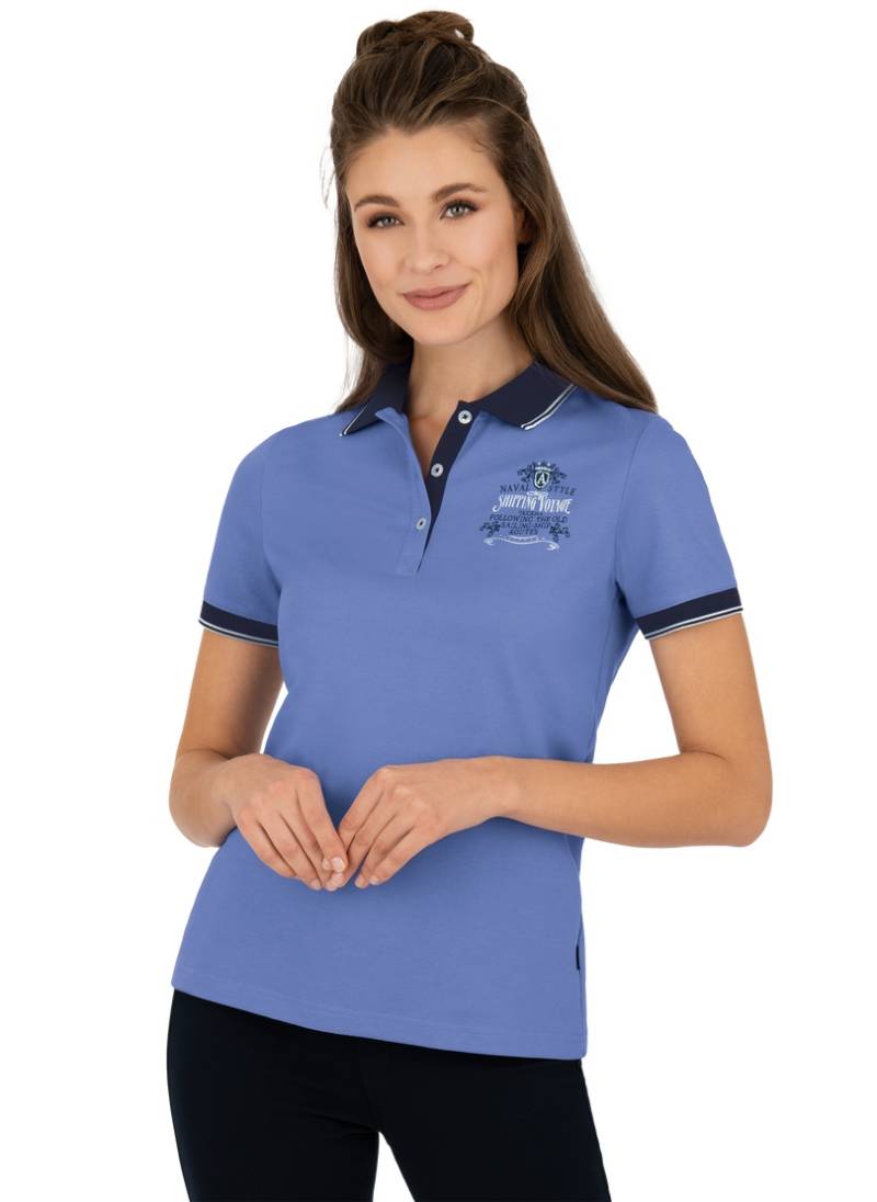 Trigema Poloshirt »TRIGEMA Poloshirt mit maritimem Druckmotiv« von Trigema