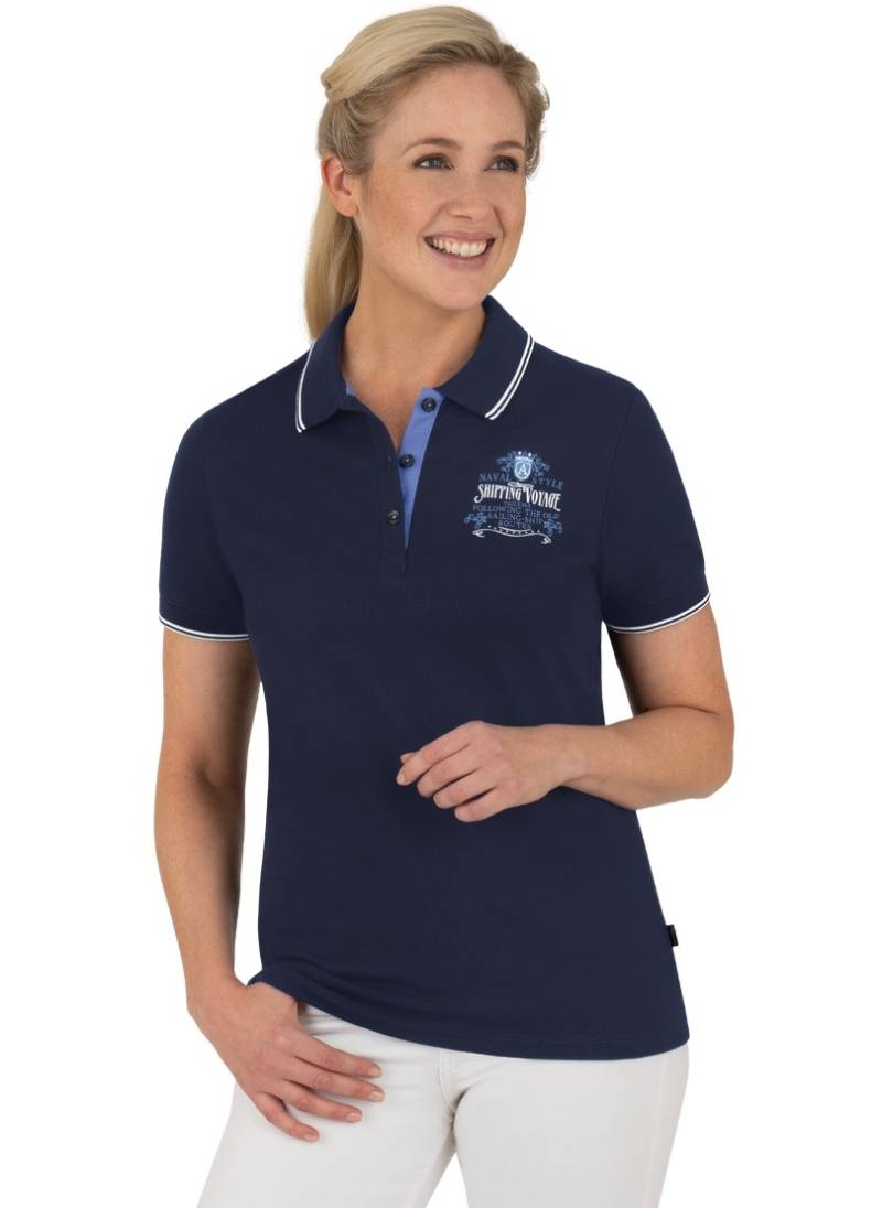 Trigema Poloshirt »TRIGEMA Poloshirt mit maritimem Druckmotiv« von Trigema