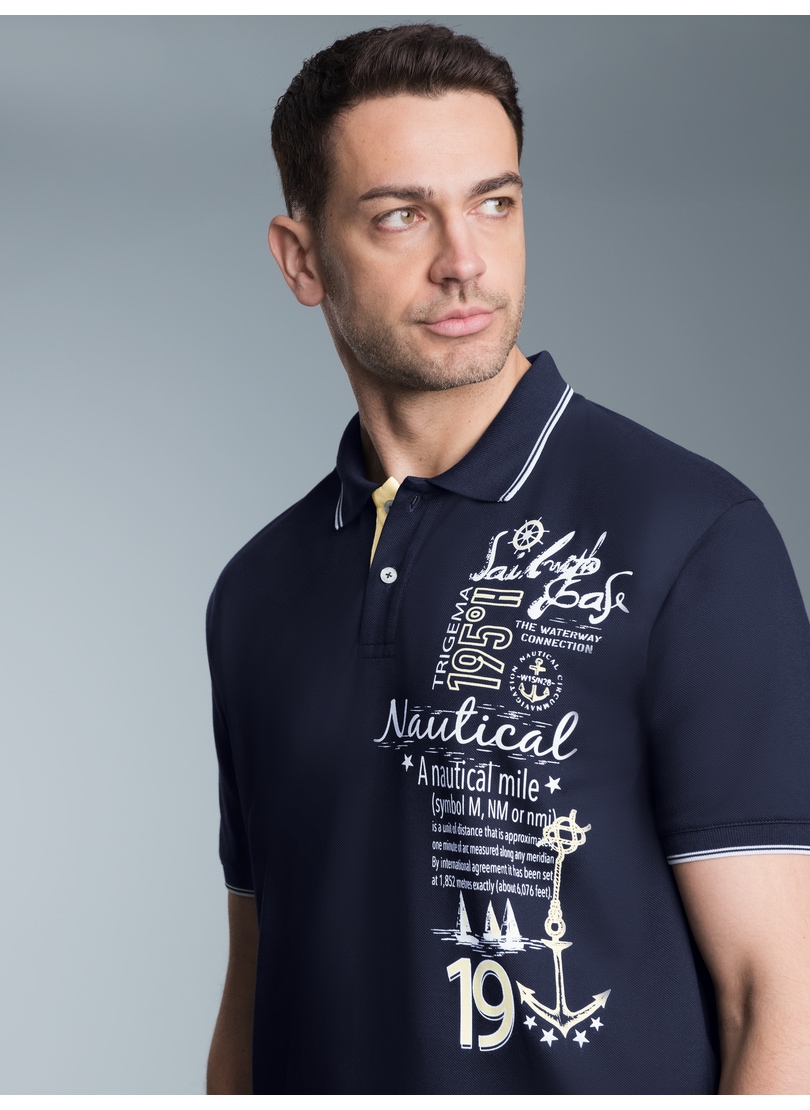 Trigema Poloshirt »TRIGEMA Poloshirt mit maritimem Printmotiv«, (1 tlg.) von Trigema