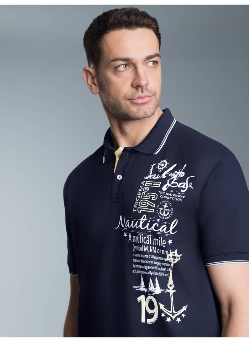 Trigema Poloshirt »TRIGEMA Poloshirt mit maritimem Printmotiv«, (1 tlg.) von Trigema