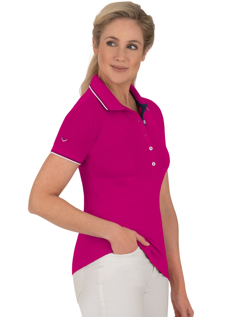 Trigema Poloshirt »TRIGEMA Slim Fit Poloshirt mit langer Knopfleiste« von Trigema