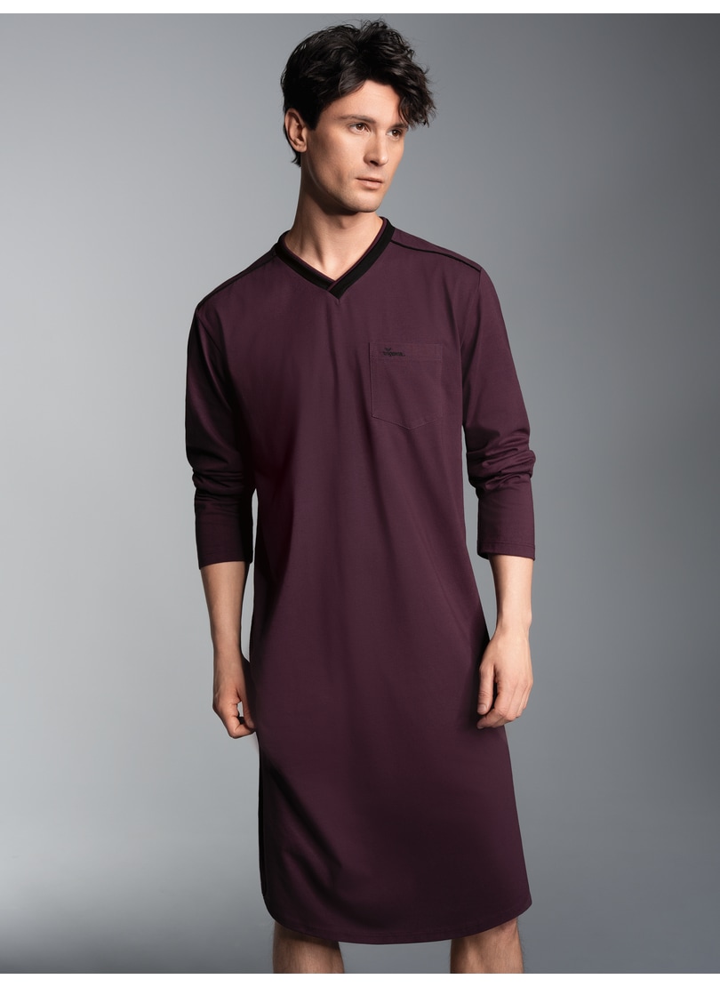 Trigema Pyjama »TRIGEMA Herren-Nachthemd aus Biobaumwolle (kbA)«, (1 tlg.) von Trigema