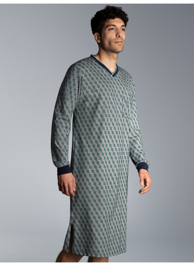 Trigema Pyjama »TRIGEMA Nachthemd mit Allover-Print«, (1 tlg.) von Trigema