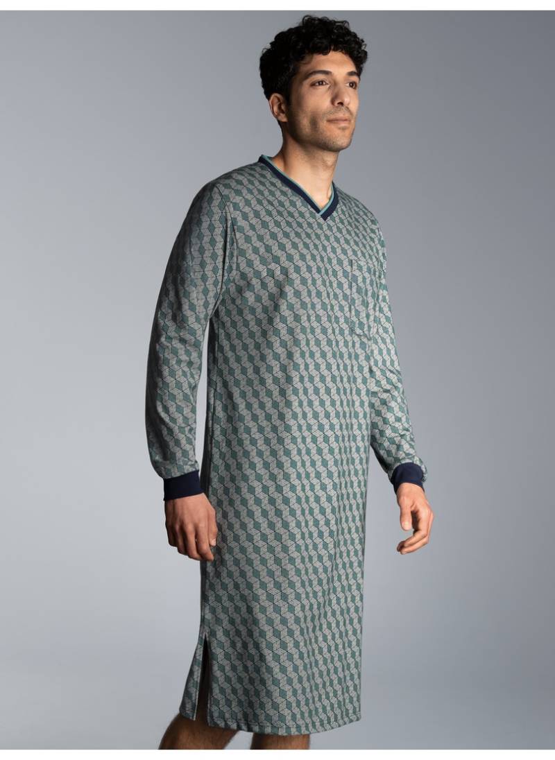 Trigema Pyjama »TRIGEMA Nachthemd mit Allover-Print«, (1 tlg.) von Trigema