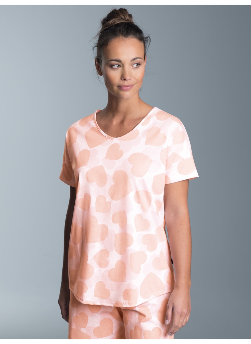 Trigema Schlafanzug »TRIGEMA Oversized T-Shirt mit Allover Herzchen-Print«, (1 tlg.) von Trigema
