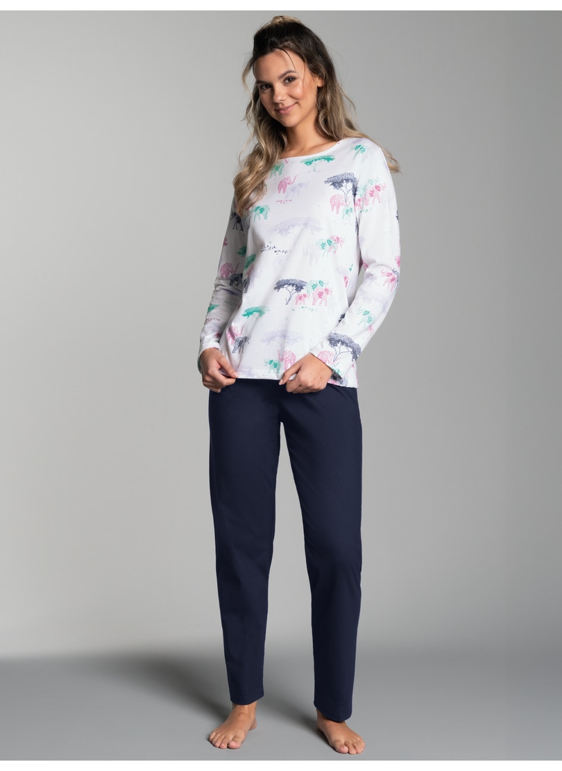 Trigema Schlafanzug »TRIGEMA Pyjama mit Safari-Print«, (1 tlg.) von Trigema