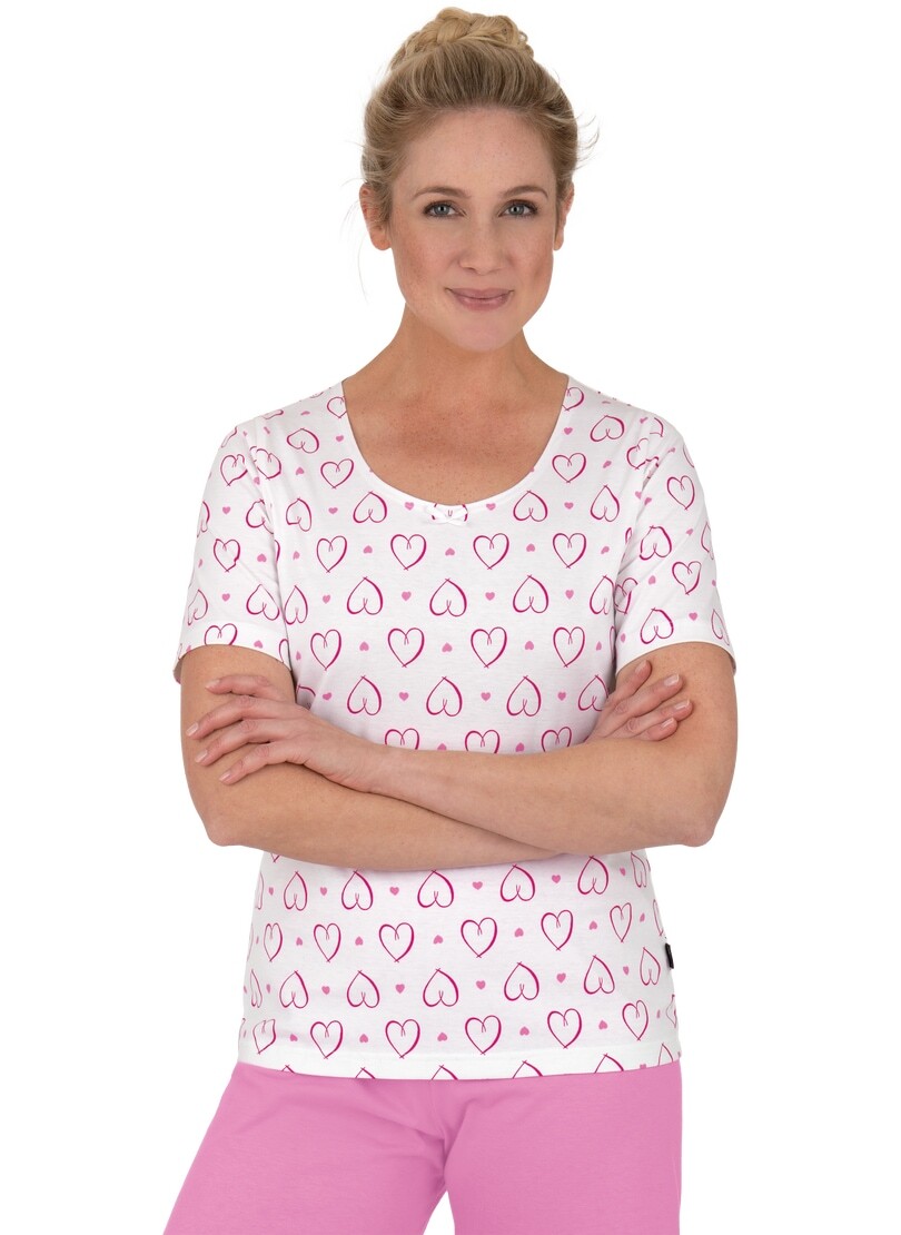 Trigema Schlafanzug »TRIGEMA Schlafshirt mit süssem Herzchen-Muster«, (1 tlg.) Trigema Schlafanzug »TRIGEMA Schlafshirt mit süssem Herzchen-Muster«, (1 tlg.) von Trigema