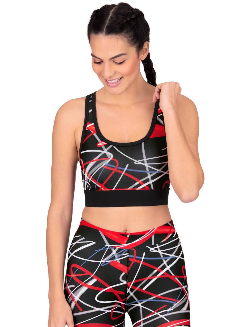 Trigema Sport-Bustier, mit modischem Druckmotiv von Trigema