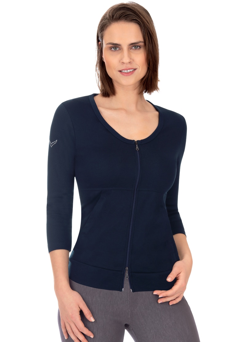 Trigema Sweatjacke »TRIGEMA Jacke aus Baumwolle/Elastan« Trigema Sweatjacke »TRIGEMA Jacke aus Baumwolle/Elastan« von Trigema