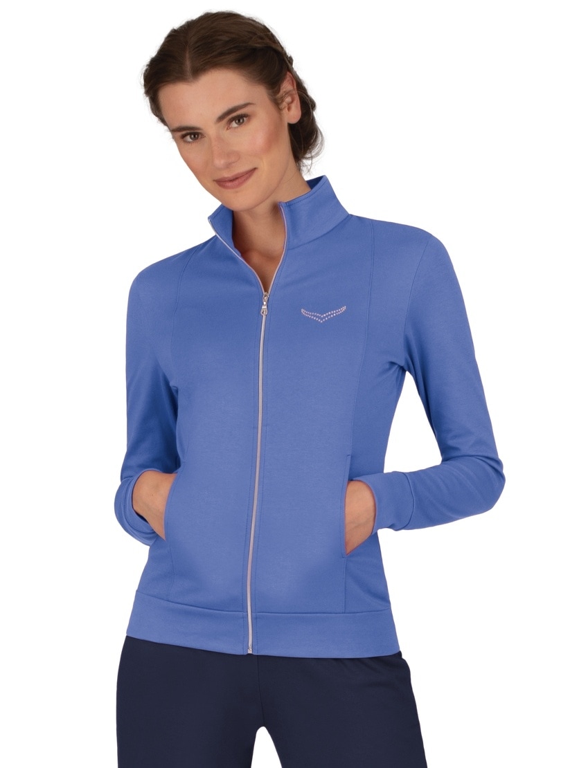 Trigema Sweatjacke »TRIGEMA Jacke mit Kristallsteinen« Trigema Sweatjacke »TRIGEMA Jacke mit Kristallsteinen« von Trigema