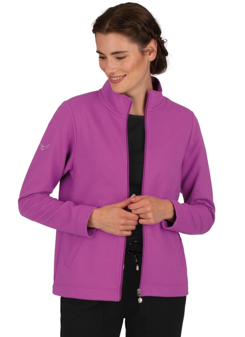 Trigema Sweatjacke »TRIGEMA Jacke mit funkelnden Strass-Steinen« Trigema Sweatjacke »TRIGEMA Jacke mit funkelnden Strass-Steinen« von Trigema