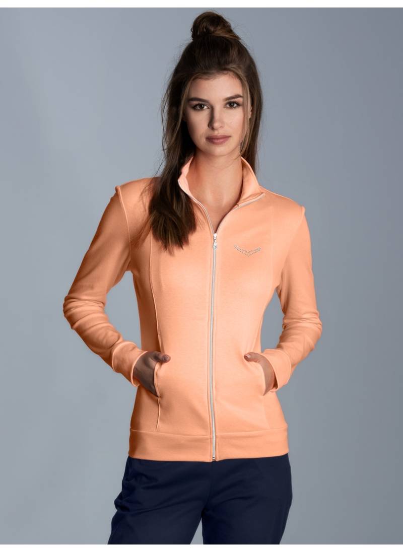 Trigema Sweatjacke »TRIGEMA Jacke veredelt mit Kristallsteinen« von Trigema