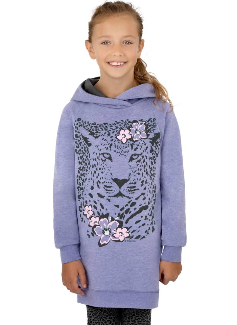 Trigema Longsweatshirt »TRIGEMA Sweatkleid mit Kapuze und Animal Print« von Trigema