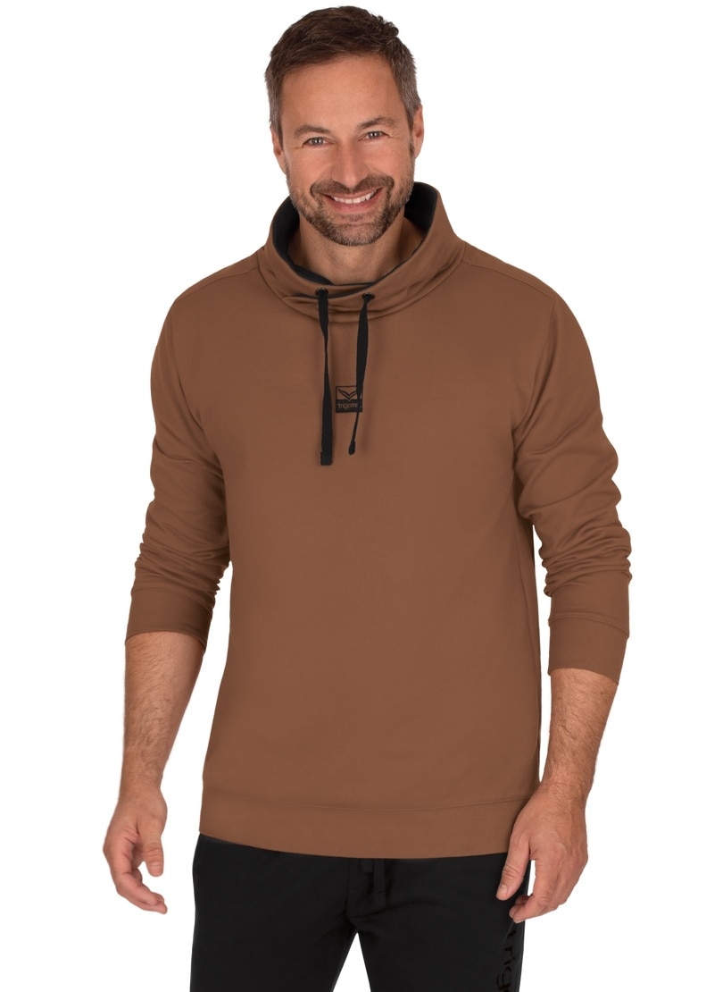 Trigema Sweatshirt »TRIGEMA Sweatshirt mit Schalkragen« von Trigema