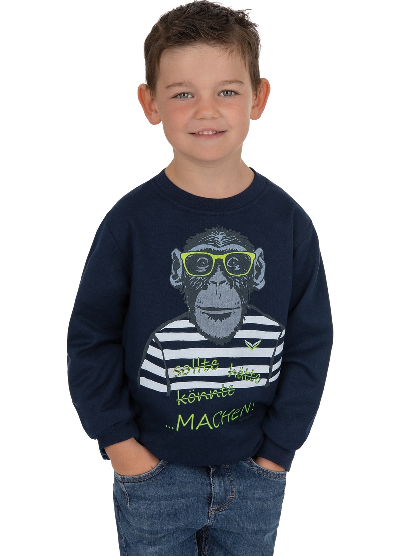 Trigema Sweatshirt »TRIGEMA Sweatshirt mit grossem Affen-Druckmotiv« Trigema Sweatshirt »TRIGEMA Sweatshirt mit grossem Affen-Druckmotiv« von Trigema
