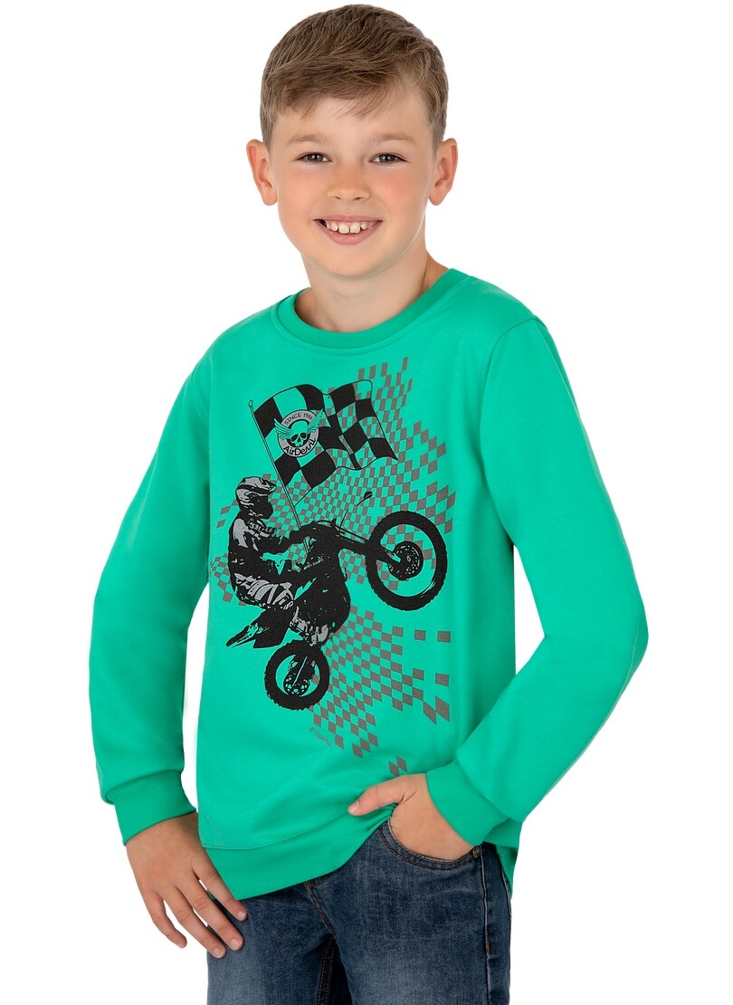 Trigema Sweatshirt »TRIGEMA Sweatshirt mit grossem Motiv-Print« von Trigema