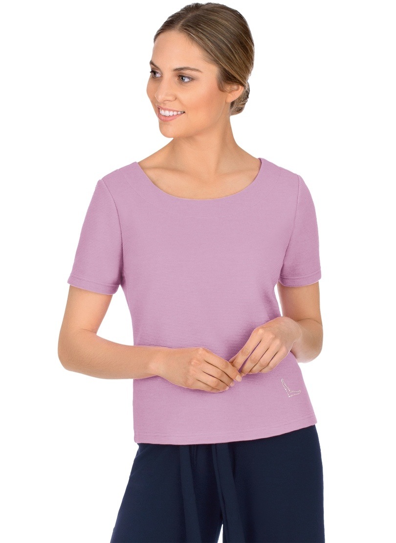 Trigema Sweatshirt »TRIGEMA Shirt mit kurzen Ärmeln mit Kristallsteinen« Trigema Sweatshirt »TRIGEMA Shirt mit kurzen Ärmeln mit Kristallsteinen« von Trigema