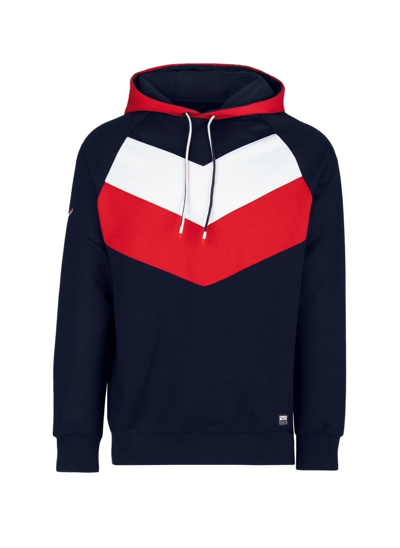 Trigema Sweatshirt »TRIGEMA Dreifarbiger Raglan-Kapuzenpullover« Trigema Sweatshirt »TRIGEMA Dreifarbiger Raglan-Kapuzenpullover« von Trigema