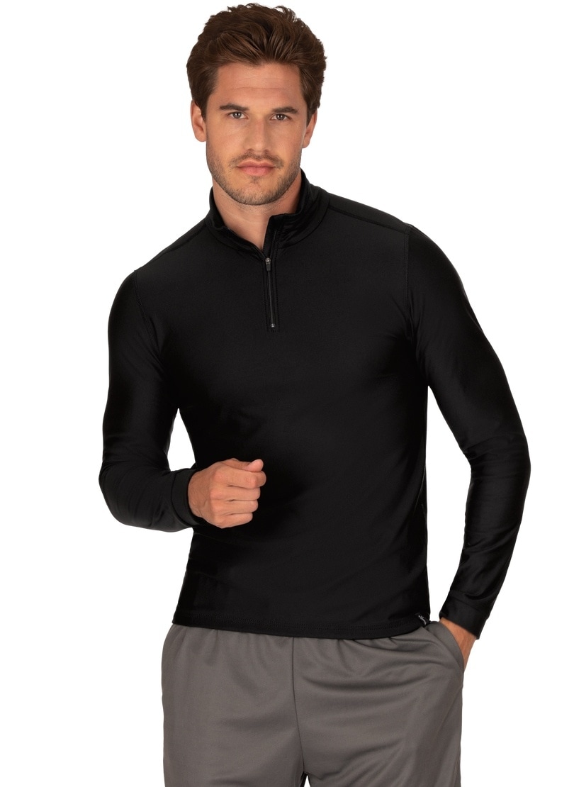 Trigema Sweatshirt »TRIGEMA Langärmeliges Sportshirt mit Reissverschluss« von Trigema