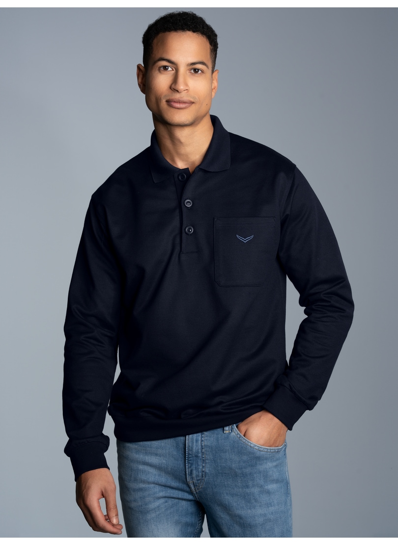 Trigema Sweatshirt »TRIGEMA Langarm Polo aus Sweat-Qualität« Trigema Sweatshirt »TRIGEMA Langarm Polo aus Sweat-Qualität« von Trigema