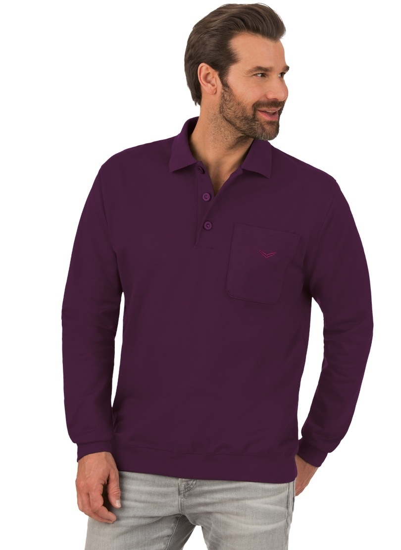 Trigema Sweatshirt »TRIGEMA Langarm Polo aus Sweat-Qualität« Trigema Sweatshirt »TRIGEMA Langarm Polo aus Sweat-Qualität« von Trigema