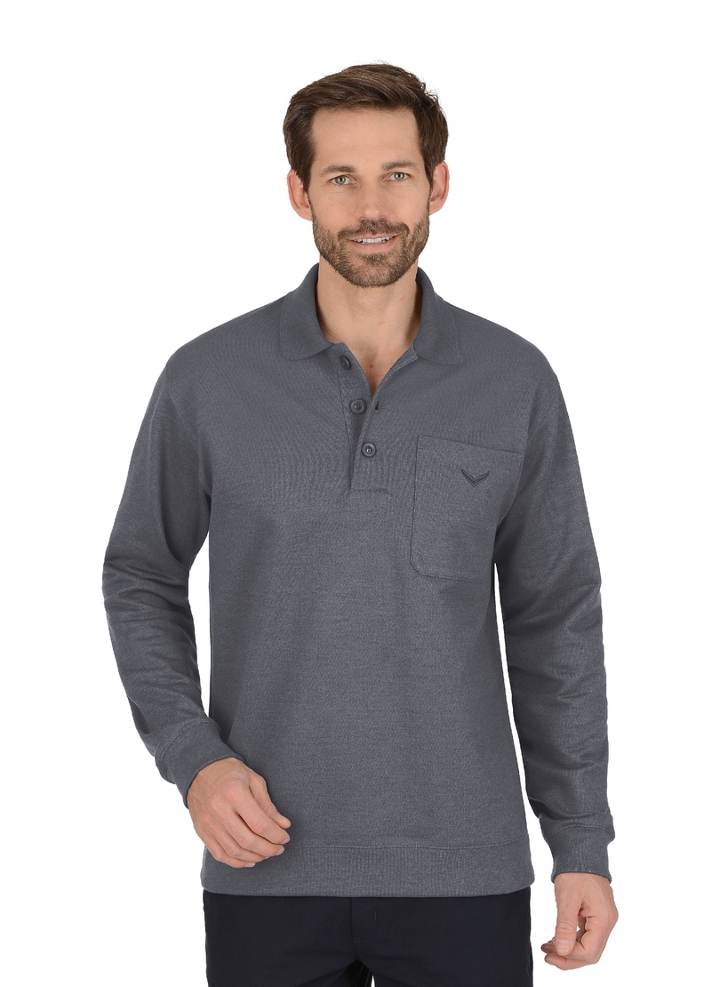 Trigema Sweatshirt »TRIGEMA Langarm Polo aus Sweat-Qualität« Trigema Sweatshirt »TRIGEMA Langarm Polo aus Sweat-Qualität« von Trigema