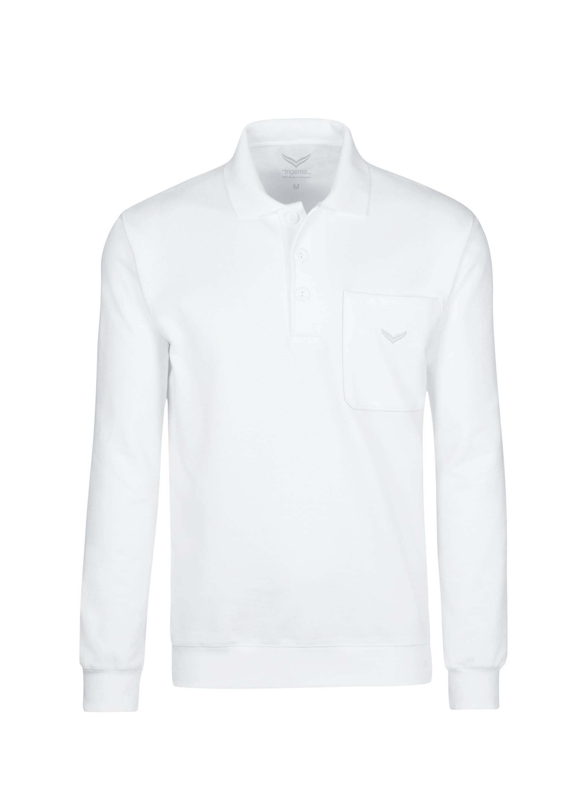 Trigema Sweatshirt »TRIGEMA Langarm Polo aus Sweat-Qualität« von Trigema