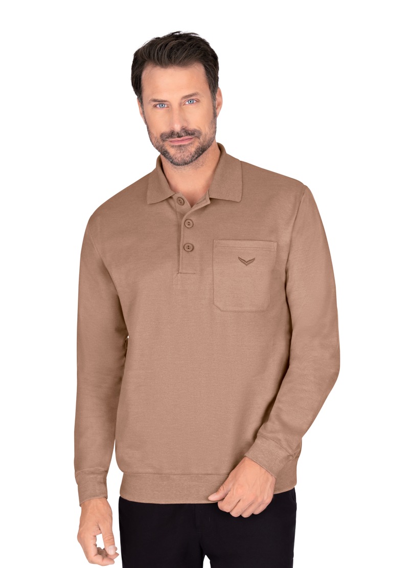 Trigema Sweatshirt »TRIGEMA Langarm Polo aus Sweat-Qualität« Trigema Sweatshirt »TRIGEMA Langarm Polo aus Sweat-Qualität« von Trigema