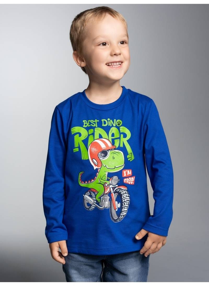 Trigema Sweatshirt »TRIGEMA Langarmshirt mit coolem Dino-Printmotiv« von Trigema