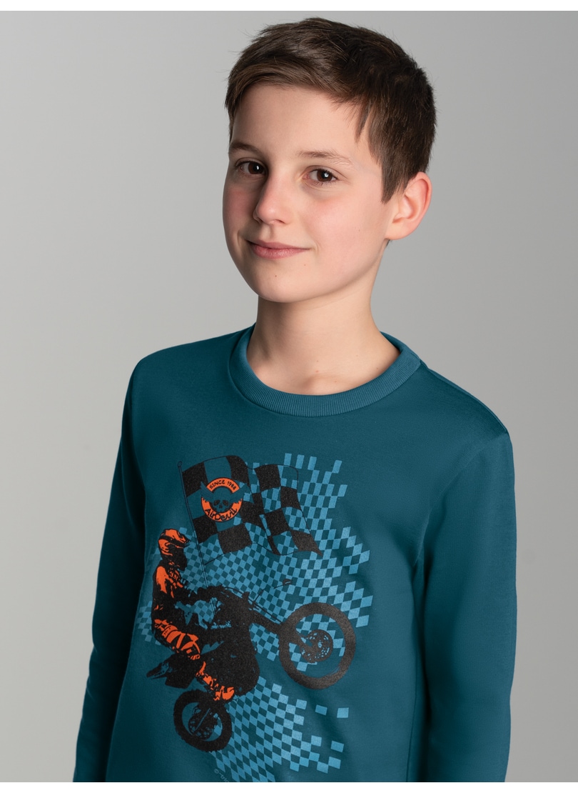 Trigema Sweatshirt »TRIGEMA Langarmshirt mit sportlichem Motorrad-Print« Trigema Sweatshirt »TRIGEMA Langarmshirt mit sportlichem Motorrad-Print« von Trigema