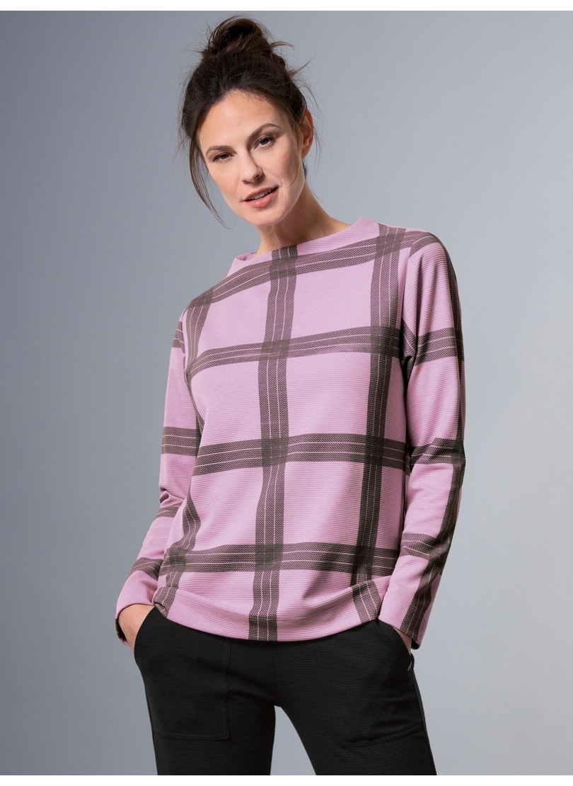 Trigema Sweatshirt »TRIGEMA Stehkragen Pullover mit Karo-Muster« Trigema Sweatshirt »TRIGEMA Stehkragen Pullover mit Karo-Muster« von Trigema