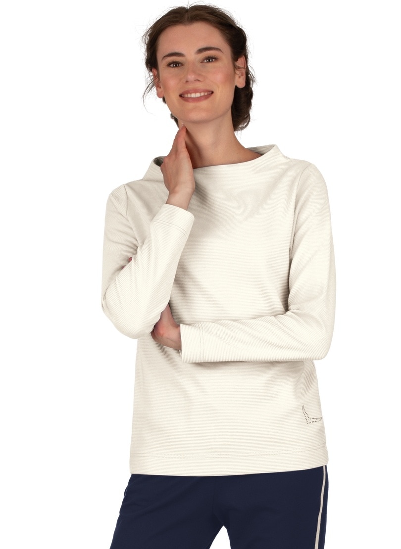 Trigema Sweatshirt »TRIGEMA Stehkragen Pullover mit Kristallsteinen« von Trigema