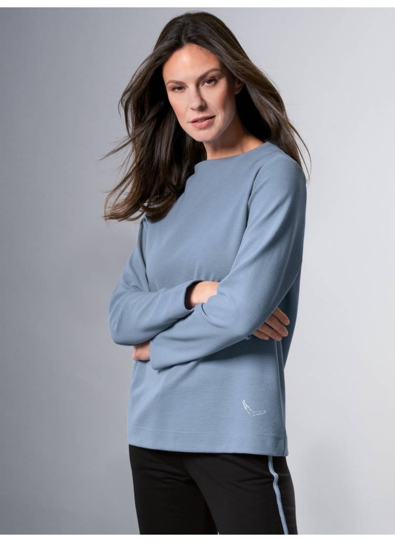 Trigema Sweatshirt »TRIGEMA Stehkragen Pullover mit Kristallsteinen« von Trigema