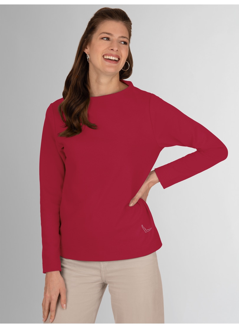 Trigema Sweatshirt »TRIGEMA Stehkragen Pullover mit Kristallsteinen« Trigema Sweatshirt »TRIGEMA Stehkragen Pullover mit Kristallsteinen« von Trigema
